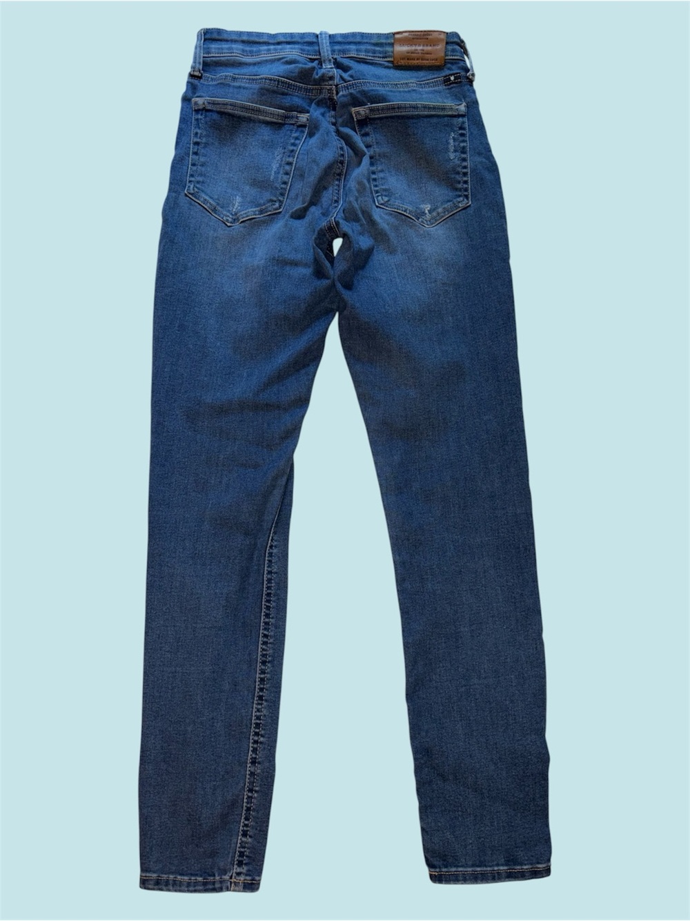 Lucky Brand Dark Wash Blue Distressed Bridgette Skinny Jeans - Picture 2 of 9